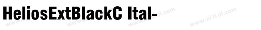 HeliosExtBlackC Ital字体转换